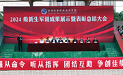 英姿飒爽军风扬，灼灼青春新起航——乐玩app入口站官网2024级学生军训成果展示暨表彰总结大会圆满举行